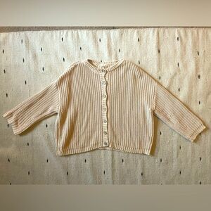 The Simple Folk Chunky Cardigan in oatmeal size 0